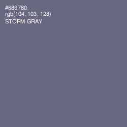 #686780 - Storm Gray Color Image